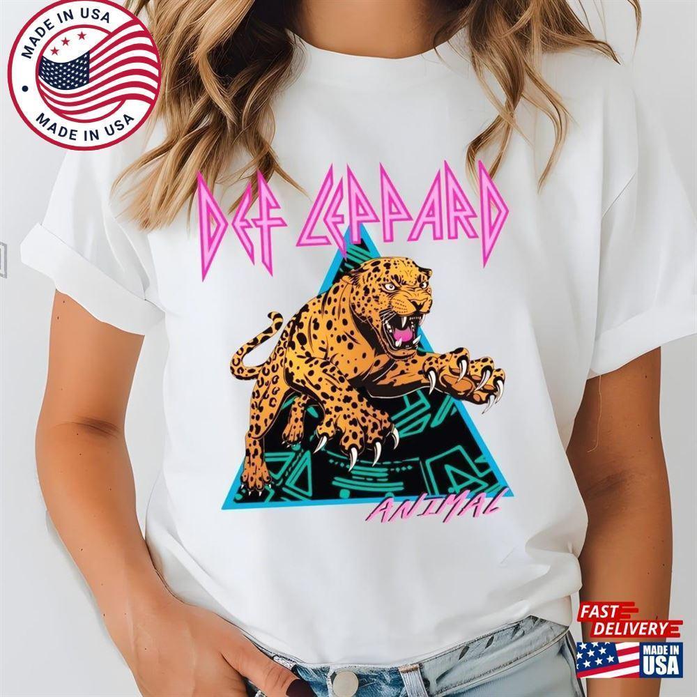 Retro Def Leppard Shirt  Rock Band  Unisex